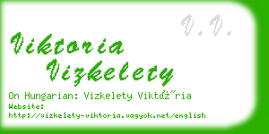 viktoria vizkelety business card